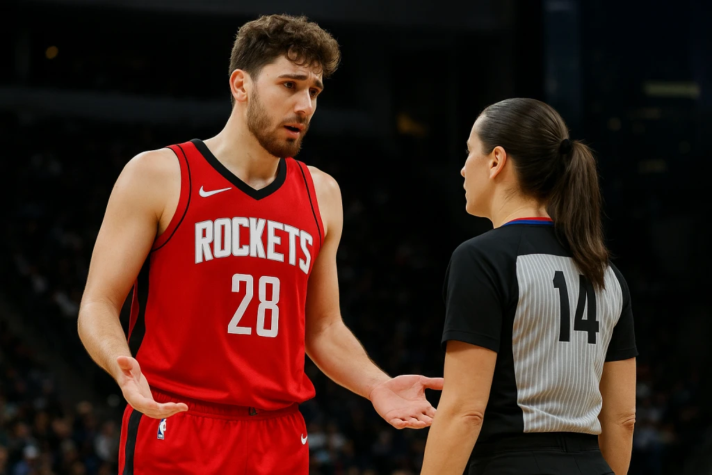 Rockets’ Alperen Sengun Issues Public Apology For Outburst Against Referee Jenna Reneau